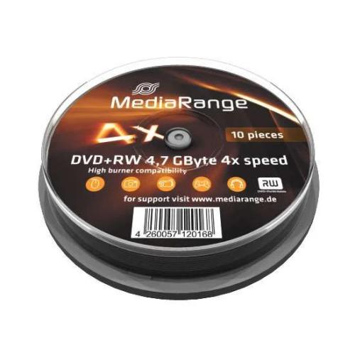 Mediarange Dvd+Rw 4x 10pcs Spindel
