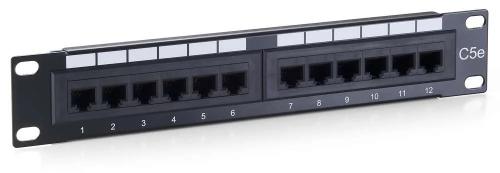 Equip Patchpanel 12x Rj45 Cat5e 10" 1he Isdn