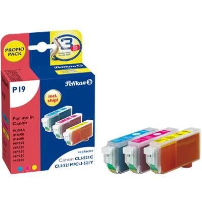 Pelikan 3 Ink Cartridges Tinteiro 3 Unidade(S) Ci.