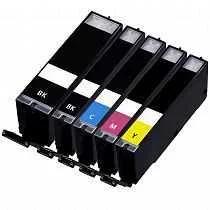 Conjunto 5 Tinteiros Canon Compatíveis PGI-525BK/.