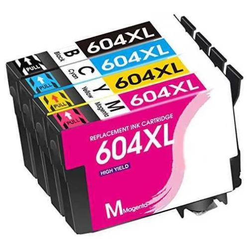 Conjunto 4 Tinteiros Epson 604 XL Compatíveis