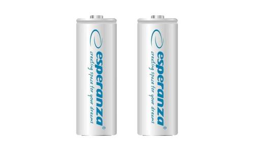 Esperanza Rechargeable Batteries Ni-Mh AA 2000mah 2pcs. White