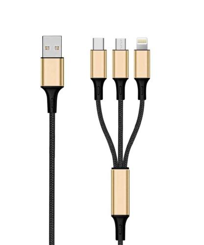 2GO 797152 CABO USB 3 M USB B USB C/MICRO-USB B/L.