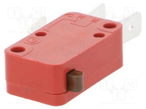 Microinterruptor Snap Action, Sem Alavanca, Spdt, 16a/250vac