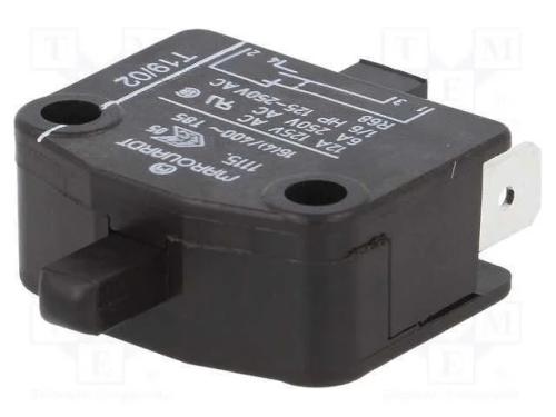 Microinterruptor Snap Action, Spst-Nc, 16a/400vac, Pos: 2, Ip40