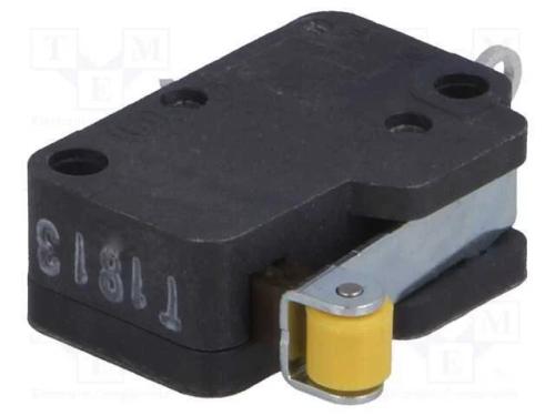 Microinterruptor Snap Action, com Alavanca (Com Rolo), Spdt
