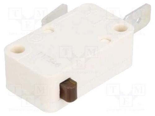 Microinterruptor Snap Action, Sem Alavanca, Spst-No, 10a/250vac