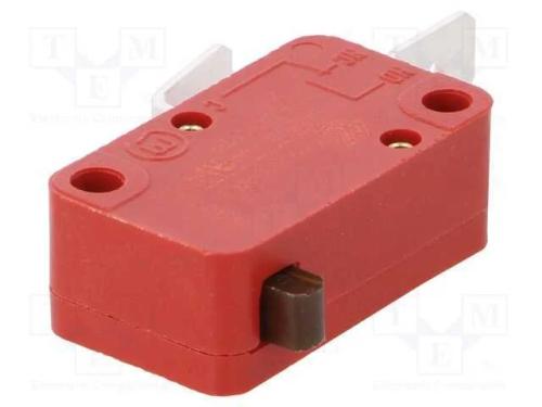 Microinterruptor Snap Action, Sem Alavanca, Spst-Nc, 10a/250vac