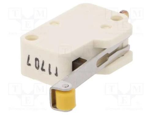 Microinterruptor Snap Action, com Alavanca (Com Rolo), Spdt