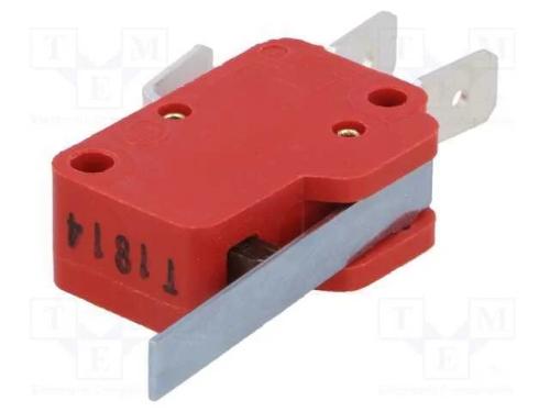 Microinterruptor Snap Action, com Alavanca, Spdt, 10a/400vac