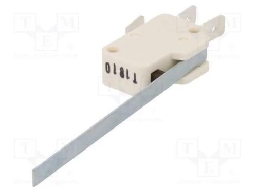 Microinterruptor Snap Action, com Alavanca, Spdt, 10a/400vac