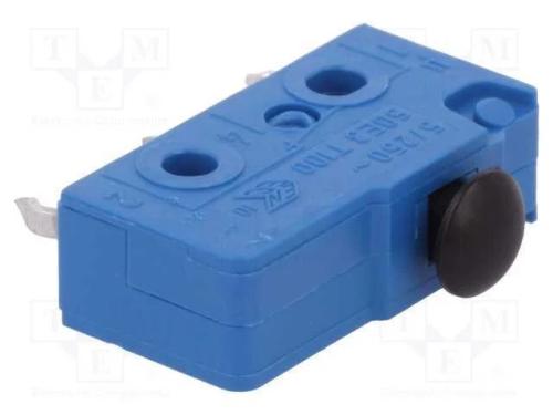 Microinterruptor Snap Action, Sem Alavanca, Spdt, 5a/250vac