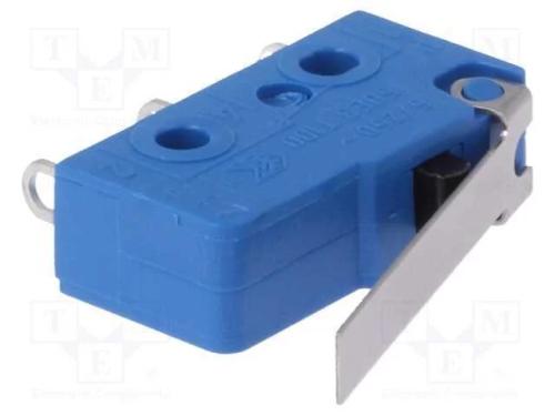 Microinterruptor Snap Action, com Alavanca, Spdt, 5a/250vac