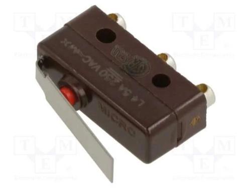 Microinterruptor Snap Action, Operação Precisa,Com Alavanca