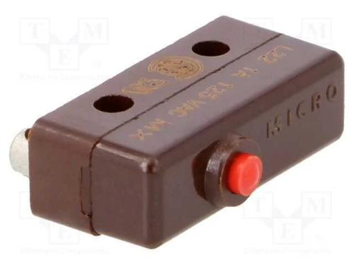 Microinterruptor Snap Action, Sem Alavanca, Spdt, 1a/250vac