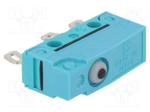 Microinterruptor Snap Action, Sem Alavanca, Spdt, 2a/250vac
