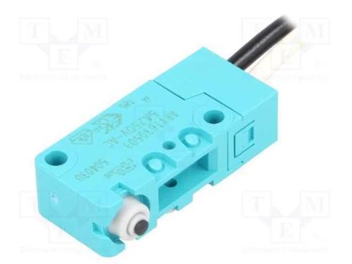 Microinterruptor Snap Action, Sem Alavanca, Spst-No, 5a/250vac