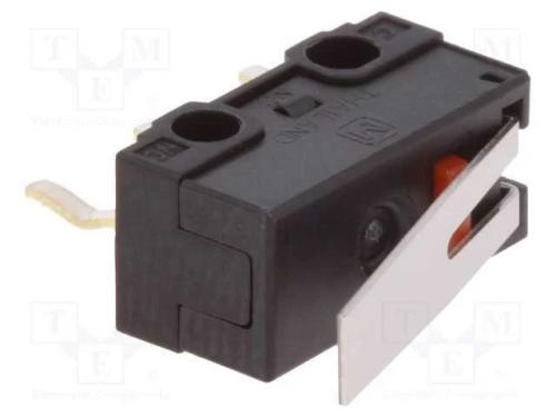 Microinterruptor Snap Action, com Alavanca, Spdt, 1a/125vac