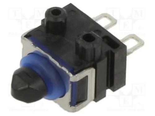 Microinterruptor SNAP ACTION, com núcleo, SPST-NO.