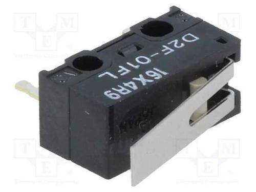 Microinterruptor Snap Action, com Alavanca, Spdt, 1a/125vac