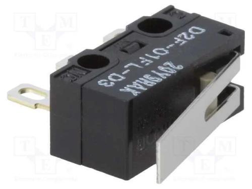 Microinterruptor Snap Action, com Alavanca, Spdt, On-(On), Pos: 2