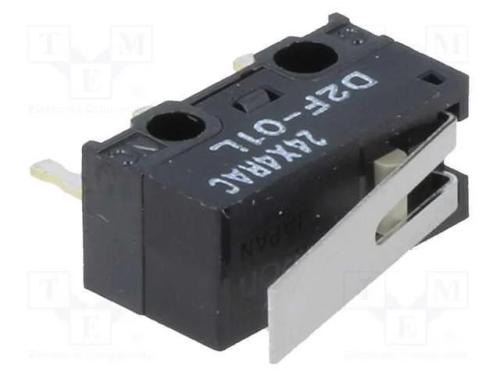 Microinterruptor Snap Action, com Alavanca, Spdt, 3a/125vac
