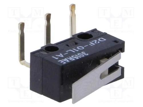 Microinterruptor SNAP ACTION, com alavanca, SPDT,.
