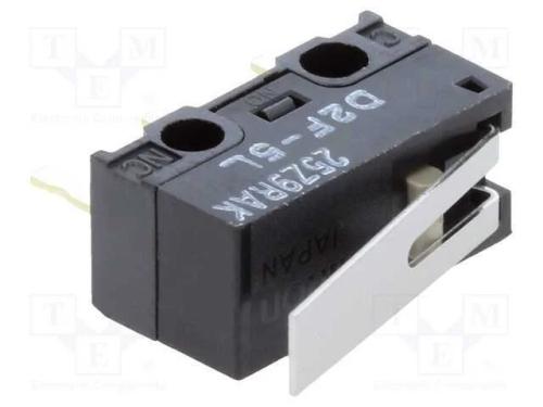 Microinterruptor SNAP ACTION, com alavanca, SPDT,.