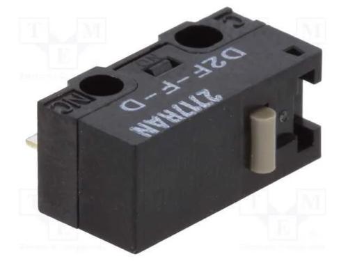 Microinterruptor Snap Action, Sem Alavanca, Spdt, 1a/125vac