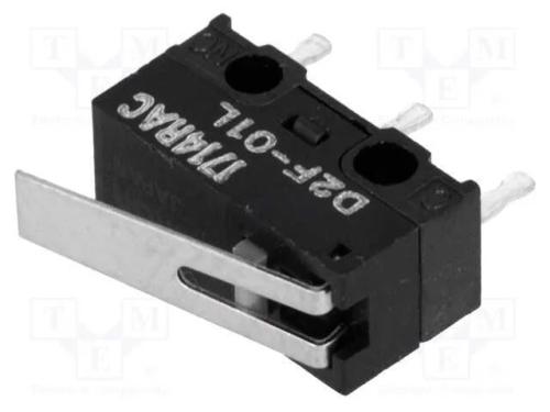 Microinterruptor Snap Action, com Alavanca, Spdt, 0,1a/30vdc