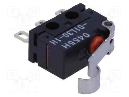 Microinterruptor Snap Action, com Alavanca Que Simula Um Rolo