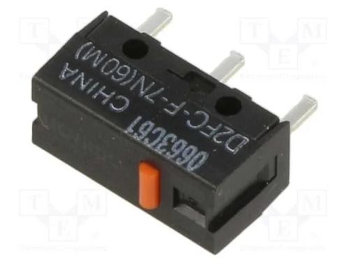 Microinterruptor Snap Action, Sem Alavanca, Spst-No, Off-(On)