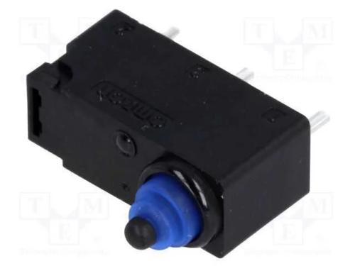 Microinterruptor Snap Action, Sem Alavanca, Spdt, 0,1a/125vac