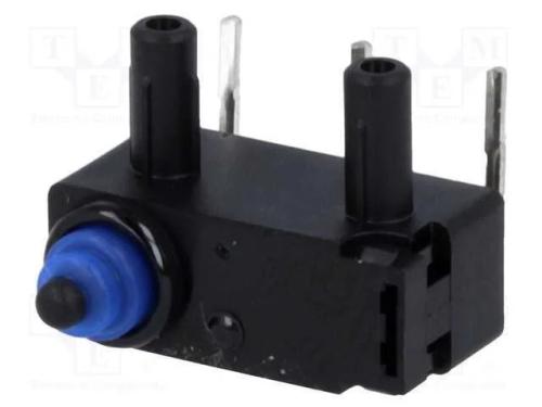 Microinterruptor Snap Action, Sem Alavanca, Spdt, 0,1a/125vac