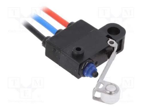 Microinterruptor Snap Action, com Alavanca (Com Rolo), Spdt
