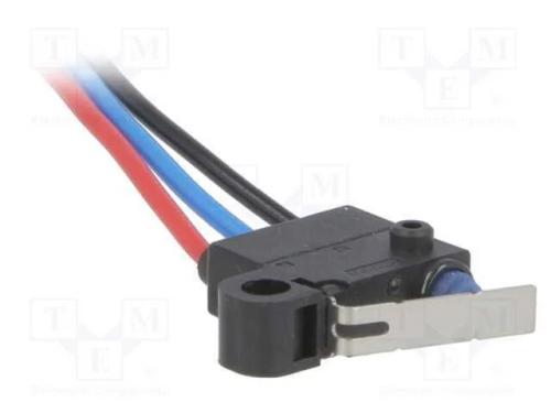 Microinterruptor Snap Action, com Alavanca, Spdt, 0,1a/125vac