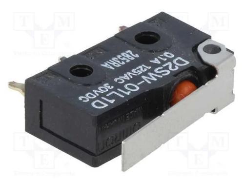 Microinterruptor SNAP ACTION, com alavanca, SPDT,.
