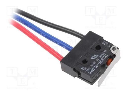 Microinterruptor SNAP ACTION, com alavanca, SPDT,.
