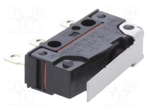 Microinterruptor SNAP ACTION, com alavanca, SPDT,.