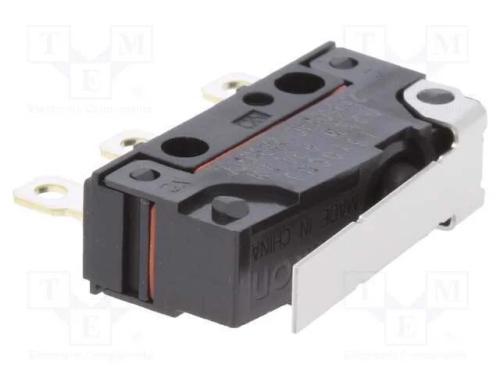 Microinterruptor SNAP ACTION, com alavanca, SPDT,.