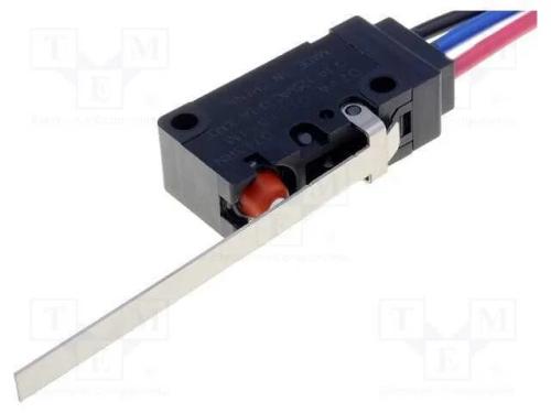 Microinterruptor SNAP ACTION, com alavanca, SPDT,.