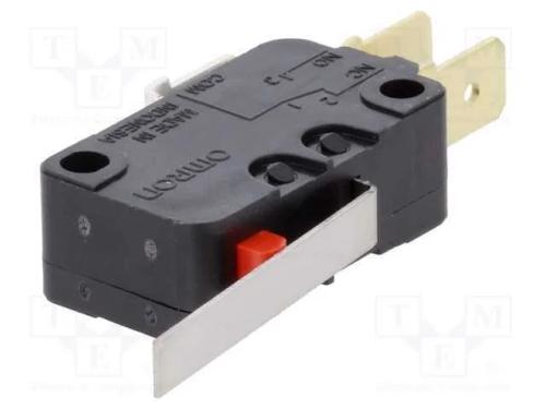 Microinterruptor SNAP ACTION, com alavanca, SPDT,.