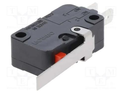 Microinterruptor SNAP ACTION, com alavanca, SPDT,.