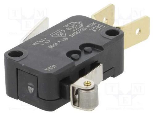 Microinterruptor SNAP ACTION, SPDT, 16A/250VAC, 4.