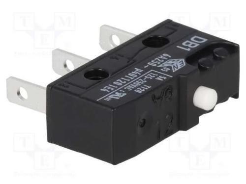 Microinterruptor SNAP ACTION, sem alavanca, SPDT,.