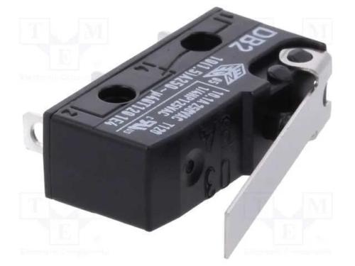 Microinterruptor SNAP ACTION, com alavanca, SPDT,.