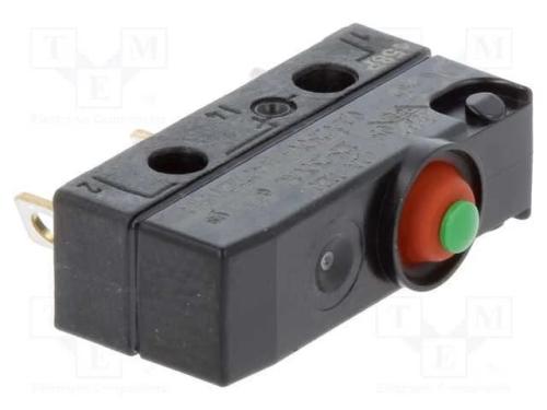 Microinterruptor SNAP ACTION, SPDT, 0,1A/250VAC, .