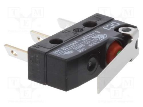 Microinterruptor SNAP ACTION, SPDT, 0,1A/250VAC, .