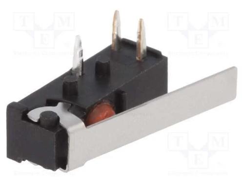 Microinterruptor Snap Action, Spdt, Pos: 2, 14,5x5x4,8mm
