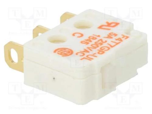 Microinterruptor Snap Action, Sem Alavanca, Spdt, 5a/250vac